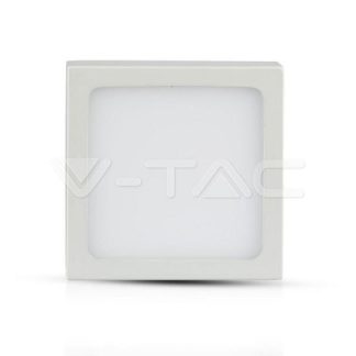 Panou LED 12W montaj la suprafata Premium Patrat Alb V-Tac SKU-4915 VT-1205SQ