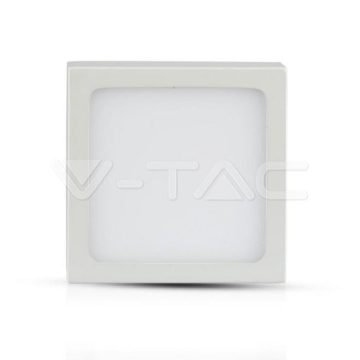 Panou LED 12W montaj la suprafata Premium Patrat Alb V-Tac SKU-4915 VT-1205SQ