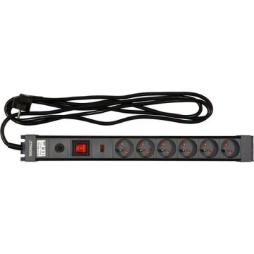 Prelungitor electric 6 prize cu întrerupator, 3 m Sthor 72371