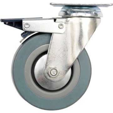 Roata pivotanta125mm cauciuc gri /frana Vorel 87384
