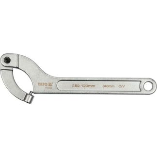 Cheie cu cârlig pin rotund 80 - 120 mm Yato YT-01678