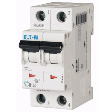 Siguranta intrerupator automat 10A 2P C 6KA Eaton