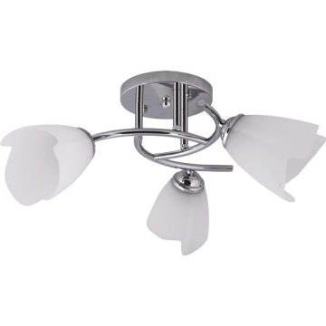 Lustra Silvia Crom+Alb 3xE27 60W