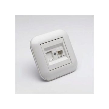 Priza UTP Ovivo Loft CAT6 ST Alb