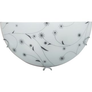 Aplica Flower Alb+Negru 1xE27 60W