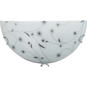 Aplica Flower Alb+Negru 1xE27 60W
