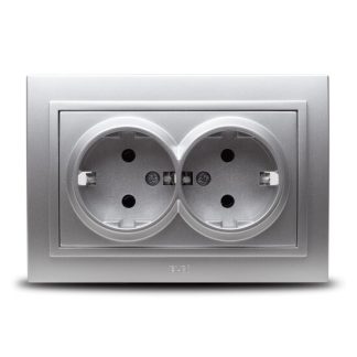 Zena Gri Metalizat Priza Dubla CP ST