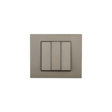 Intrerupator triplu Grano ST Metalic antracit Ovivo 400-130200-254