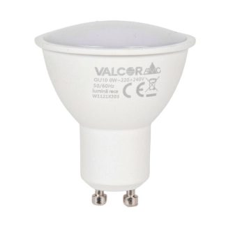 Bec LED spot 6W GU10 lumina rece LR 6400K (include taxa timbru verde 0.40 lei) Valcor VLC11032
