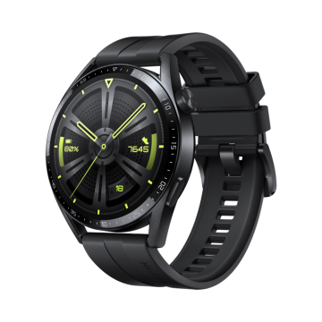 HUAWEI WATCH GT 3 Active Black Fluoroelastomer Strap, Android/iOS
