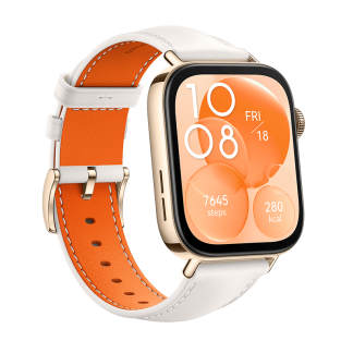 HUAWEI WATCH FIT 3 White Leather Strap