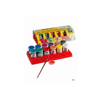 Set tempera superlavabila Autobuzul Culorilor, 12 x 25 ml