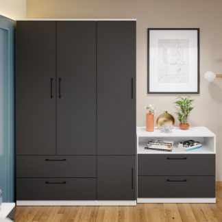 Dulap Benjamin Gri / Alb – C124/02