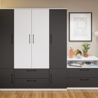 Dulap Benjamin Gri / Alb – C165/02