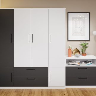 Dulap Benjamin Gri / Alb – C165/03