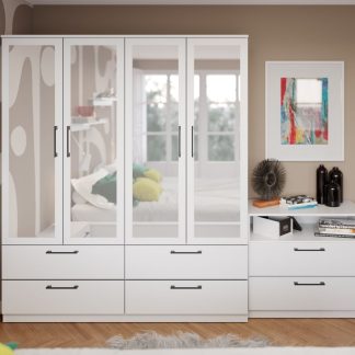 Dulap Snow Alb - C164/06 cu oglinda