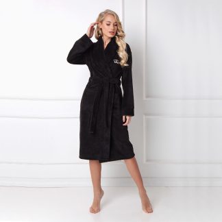 Halat de baie dama Kate negru