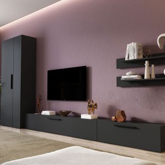 Living Pati 120 - Mobila Sufragerie Gri Antracit