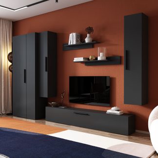 Living Pati 128 - Mobila Sufragerie Gri Antracit