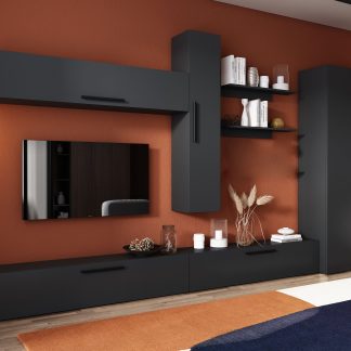 Living Pati 132 - Mobila Sufragerie Gri Antracit