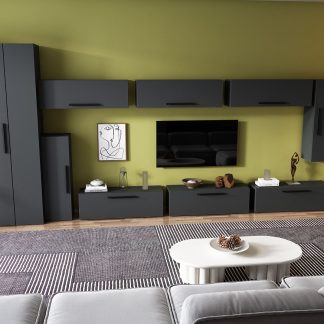 Living Pati 138 - Mobila Sufragerie Gri Antracit