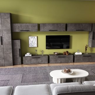 Living Pati 139 - Mobila Sufragerie Gri Beton
