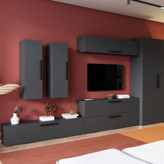 Living Pati 146 - Mobila Sufragerie Gri Antracit