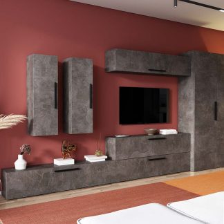 Living Pati 148 - Mobila Sufragerie Gri Beton