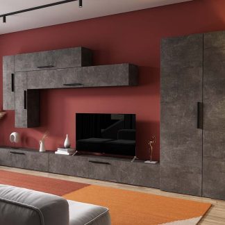 Living Pati 152 - Mobila Sufragerie Gri Beton