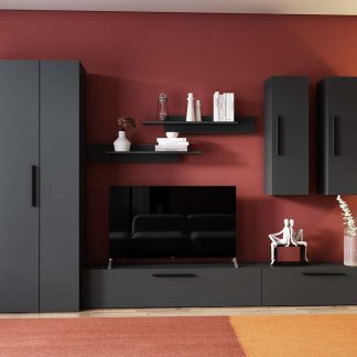 Living Pati 162 - Mobila Sufragerie Gri Antracit