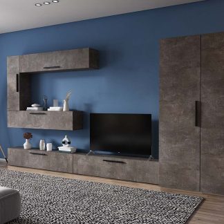 Living Pati 172 - Mobila Sufragerie Gri Beton