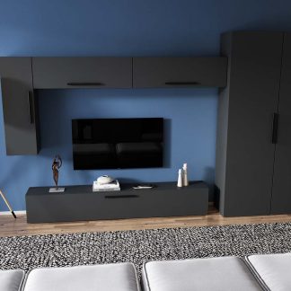 Living Pati 174 - Mobila Sufragerie Gri Antracit