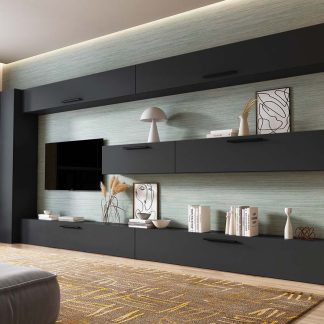 Living Pati 196 - Mobila Sufragerie Gri Antracit