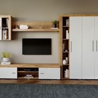 Mobila sufragerie - Living Milan C1 UNO Stejar