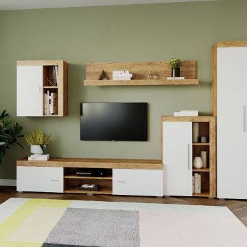 Mobila sufragerie - Living Milan C2 UNO Stejar