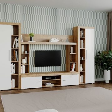 Mobila sufragerie - Living Milan C3 Stejar