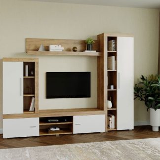 Mobila sufragerie - Living Milan C4 Stejar