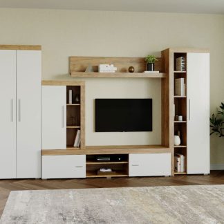 Mobila sufragerie - Living Milan C4 UNO Stejar