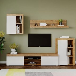 Mobila sufragerie - Living Milan C2 Stejar