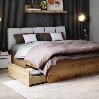 Pat Tapitat Fox optional lada de depozitare 140x200 Fara lada