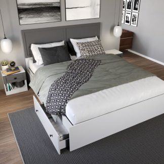 Pat Grafit optional lada de depozitare 160x200 2 sertare