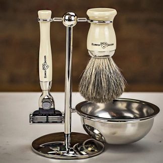 Set cadou barbati pentru barbierit 4 piese Ebony Fit, Edwin Jagger