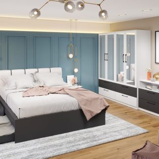 Set Mobila Dormitor Benjamin C16 tapitat / oglinda