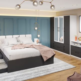 Set Mobila Dormitor Benjamin C18 tapitat / oglinda