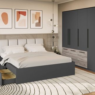 Set Mobila Dormitor Gri Noce C11