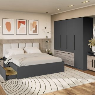 Set Mobila Dormitor Gri Noce C5