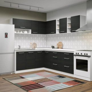 Set Mobila Bucatarie Colt Mina 180*220 Alb/Ferrara – C40