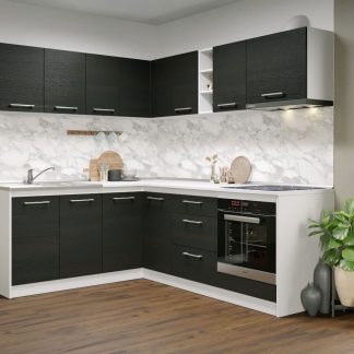 Set Mobila Bucatarie Colt Mina 180*220 Alb/Ferrara - C26