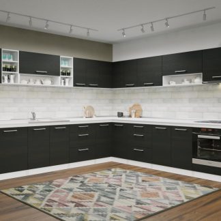 Set Mobila Bucatarie Colt Mina 300*300 Alb/Ferrara - C32