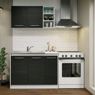 Set Mobila Bucatarie Mina 110 Alb/Ferrara C14